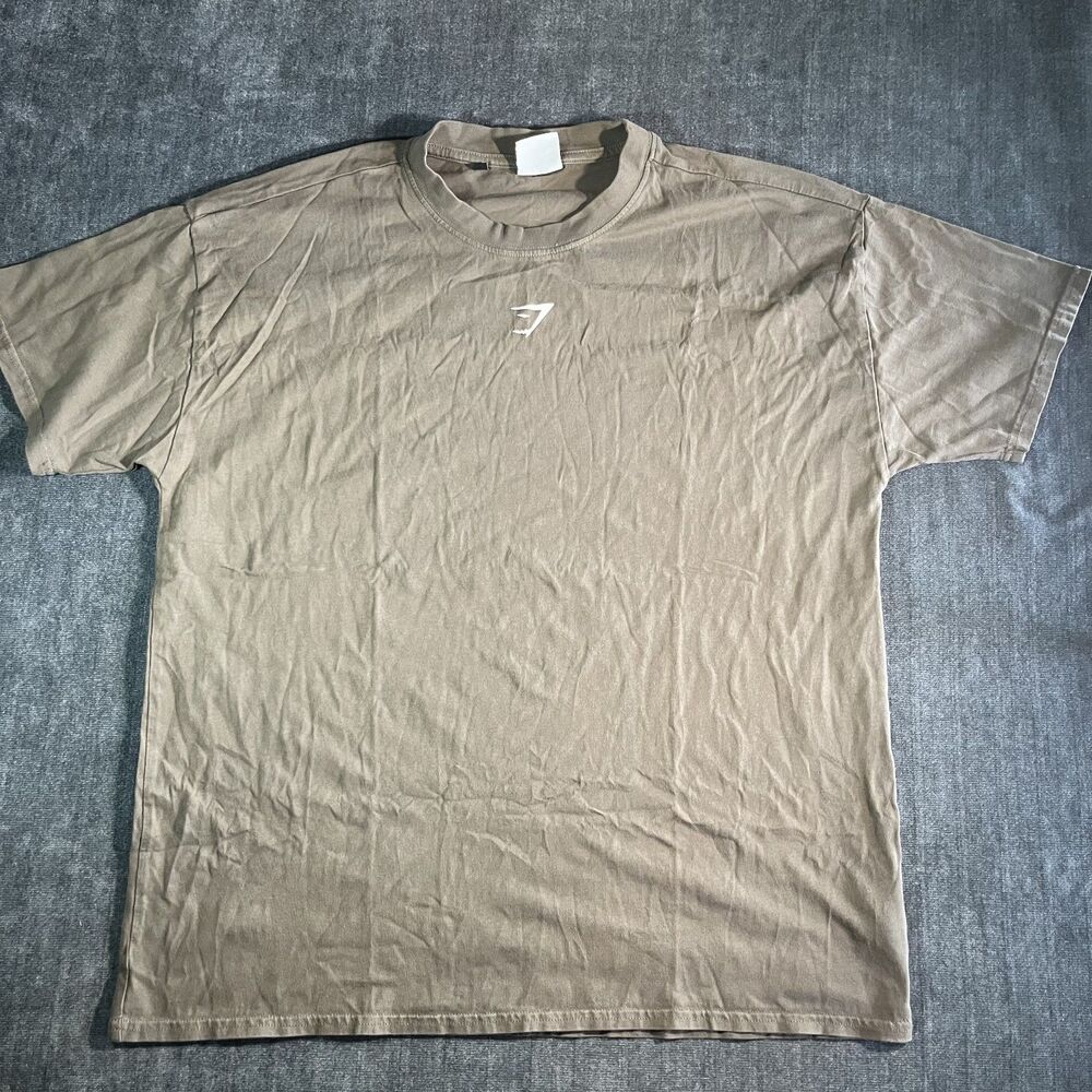 Gymshark Women’s Fraction Oversized T‑Shirt Size M Archive Brown Tee Relaxed Fit
